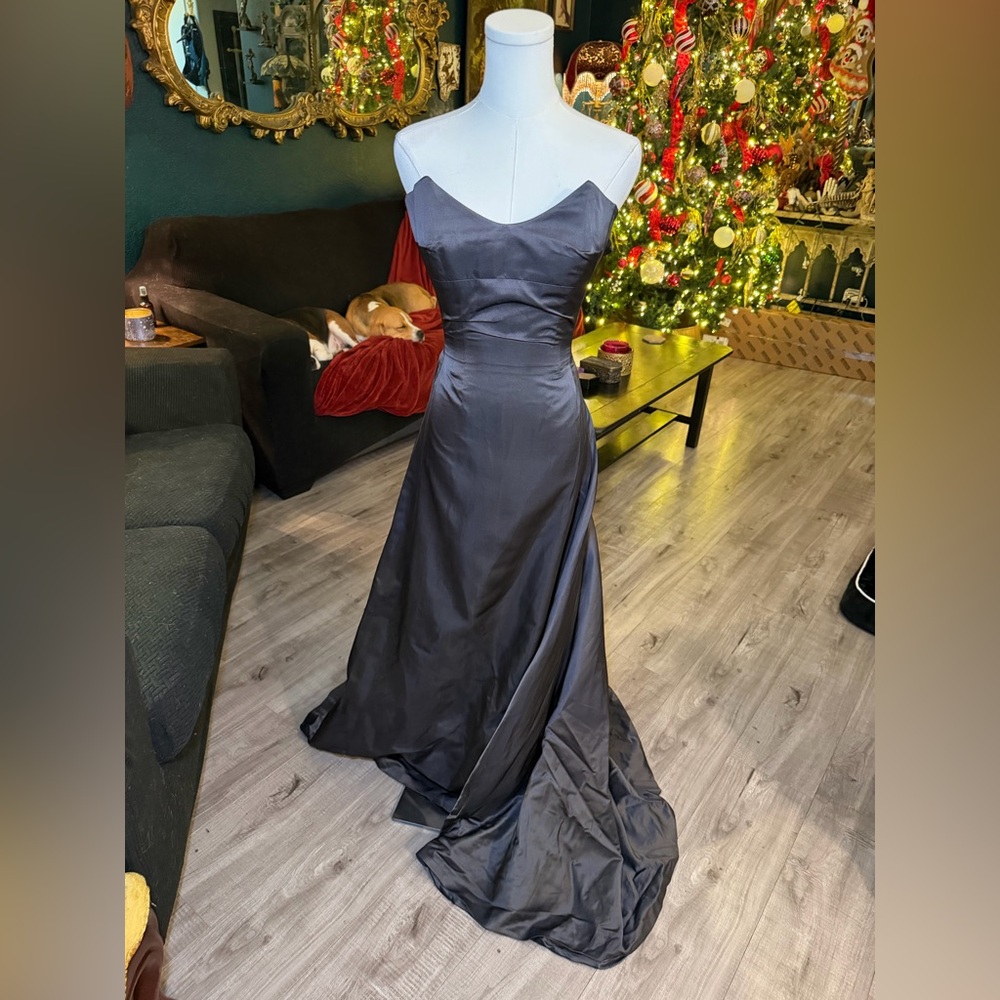 Richard Tyler Strapless Black Couture Gown - Picture 5 of 17